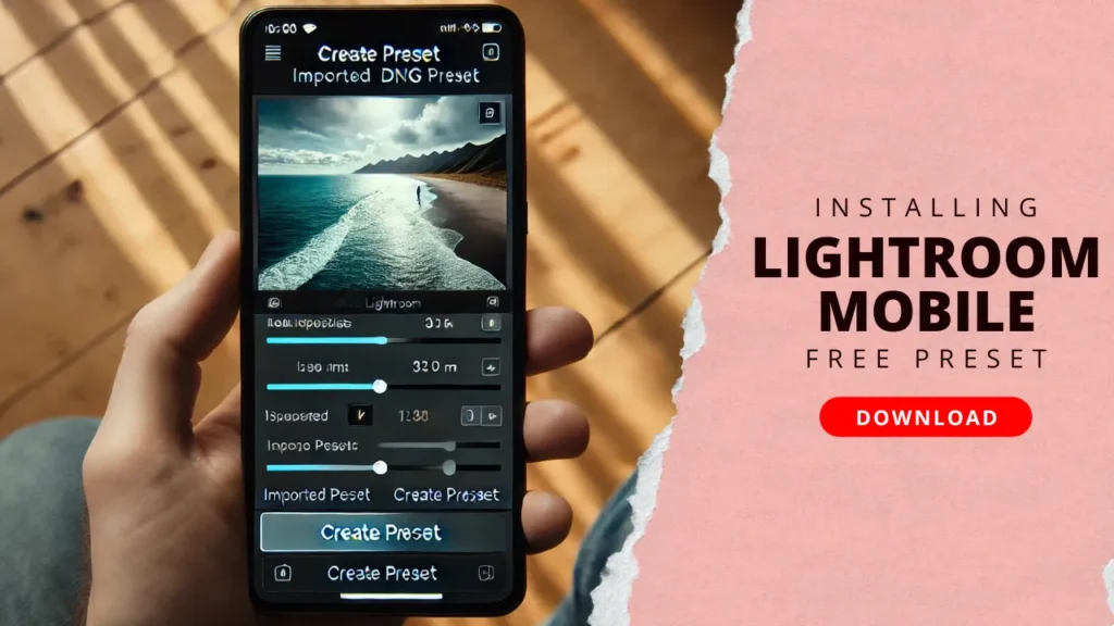 Exporting a Custom Preset in Lightroom Mobile